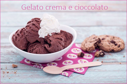 gelato crema e cioccolato