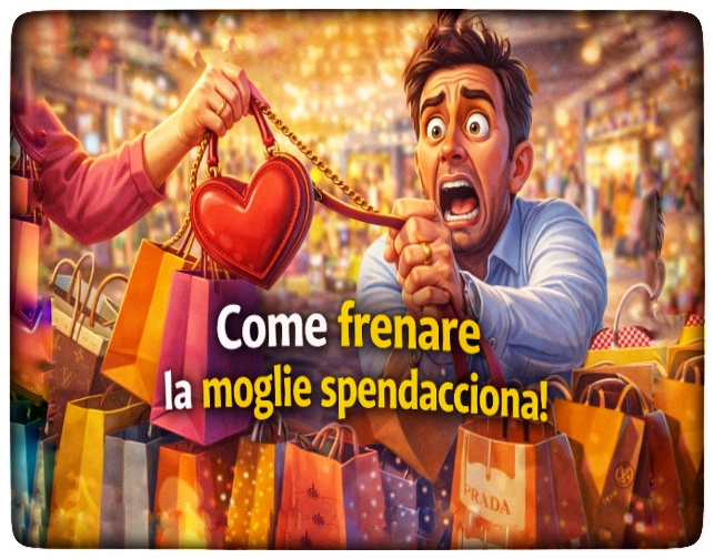 Moglie spendacciona? Ecco come sopravvivere con stile (e portafoglio salvo)