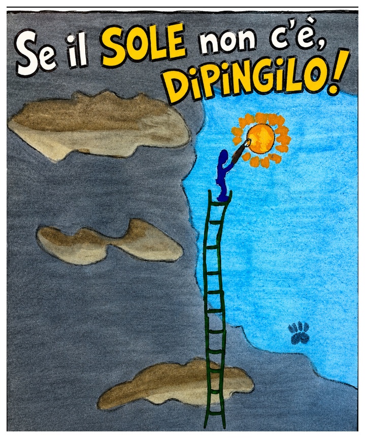 Se il sole non c’è, dipingilo! L’asta comica di Prosdocimi scatena il caos meteorologico
