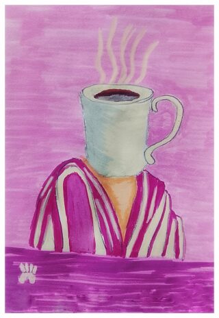 Soggetto acefalo con tazza: l’asta comica più surreale firmata Prosdocimi